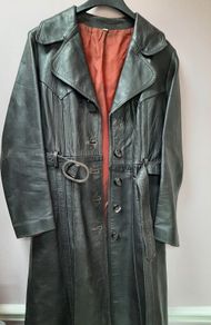 vintage genuine leather coat