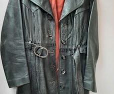 vintage genuine leather coat