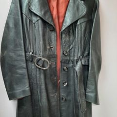 vintage genuine leather coat