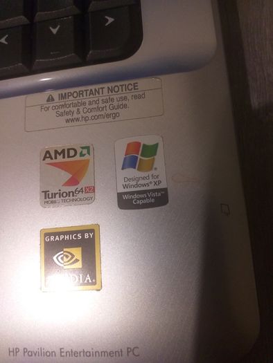 HP Pavilion laptop - vintage model