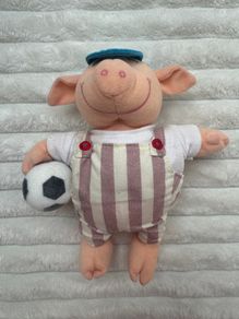 Preston Pig Vintage Soft Toy Plush Used Dirty Please see pictures