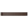 Garden Raised Bed Galvanised Steel 296x80x36 cm Brown Image 3
