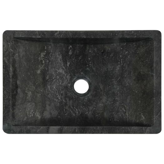 Sink 45x30x12 cm Marble Black