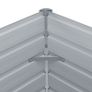 Raised Garden Bed 160x80x77 cm Galvanised Steel Grey Image 3