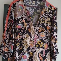 LUISA CERANO print blouse Sz 14 UK - Bnwot Rrp 395