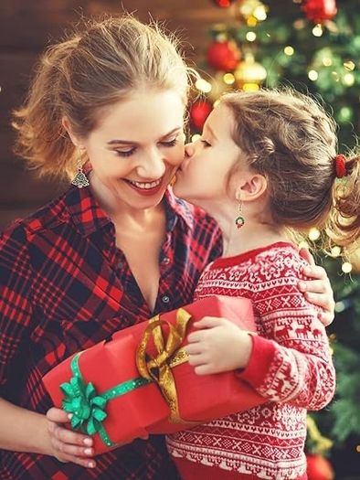 24 Pairs Christmas Earrings for Women, EBANKU Christmas Theme Drop Dangle Earrings Sets Christmas Drop Dangle Earrings Xmas Jewelry Earrings Set for Women Girls