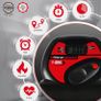 F-Bike, bicycle trainer, home trainer, foldable fitness bike, integrated training computer, hand pulse sensors, foldable, 8 resistance levels (FREE POSTAGE) Image 2