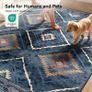 Machine Washable Large Rugs Living Room, 180x270 cm Non-Slip Area Rugs, Short Pile Blue Rug for Bedroom, Hallway, Bedroom, and Kitchen, Office, Blue Image 4