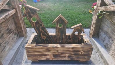 Handmade wooden planters