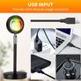 Sunset Red LED Projection Floor Lamp, Romantic LED Sunset Projector Lamp Rainbow Atmosphere Light Night Light for Bedroom Livingroom Party Bar Store, USB Charging Image 7