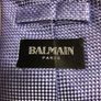 Designer silk tie Balmain light Purple Image 3