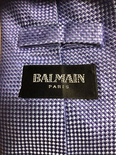 Designer silk tie Balmain light Purple