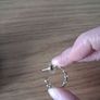earrings new reverse brand gold and bit of purple Image 4