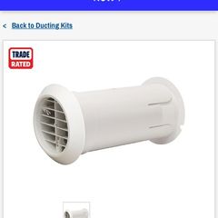 manrose internal fit wall kit 117mm- new and unused