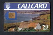 1991 Ireland 20 unit Cottage Definitive Call Card with Gemlus Gem1 Chip, College Green Address, Flag (bottom right corner), No Barcode Used. Telecom Eireann card number 1024.