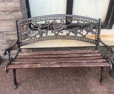 Cast Iron 2 Seater Garden - Patio Bench (Ref 002) - Can Deliver