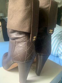 Chanel brown boots