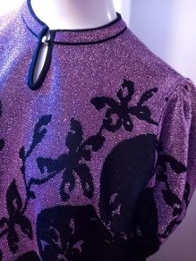 Gerwi Vintage Metallic 1980s Sweater