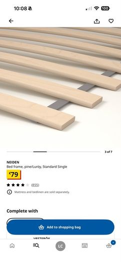 Single Bed (2 Available)