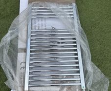2 x Aqualla Luca Chrome Heated Towel Radiators - as new (please read ad for details).
