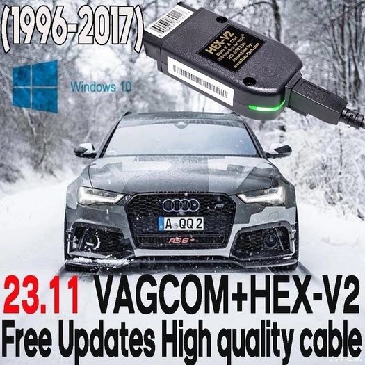 2024 Newest VCDS VAG COM 23.11 VAG HEX  Popular VAG Hex V2 FOR VW for AUDI Skoda Seat Vag Multilingual Upgradeable VAGCOM