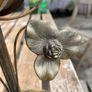 Antique metal mantel clock Image 8