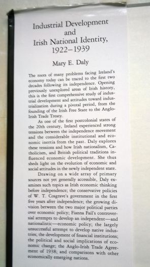 Industrial Development and Irish National Identity 1922-1939.