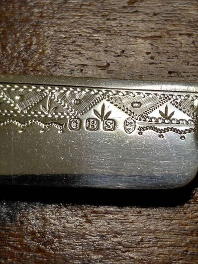 Antique Engraved Table Knives Set of 3