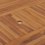 Garden Table 150x150x75 cm Solid Teak Wood Image 3