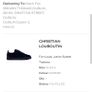 Men's Navy Christian Louboutin suede Trainers Image 6