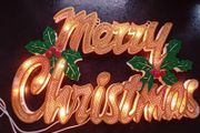 Xmas window greeting