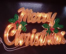 Xmas window greeting