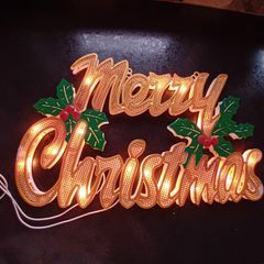 Xmas window greeting