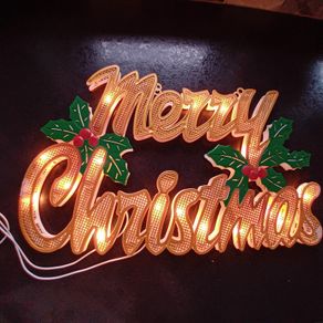 Xmas window greeting