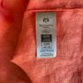 Paul Costelloe Living Studio 100% Linen Coral V Neck Top Blouse Image 5