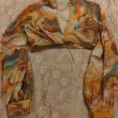 PrettyLittleThing Crop Blouse Top