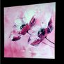 Brand New Abstract Pink Floral Canvas Art Image 9