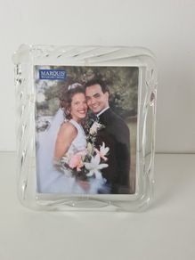 1 large original crystal Walther Glass Picture Frame Made in Germany