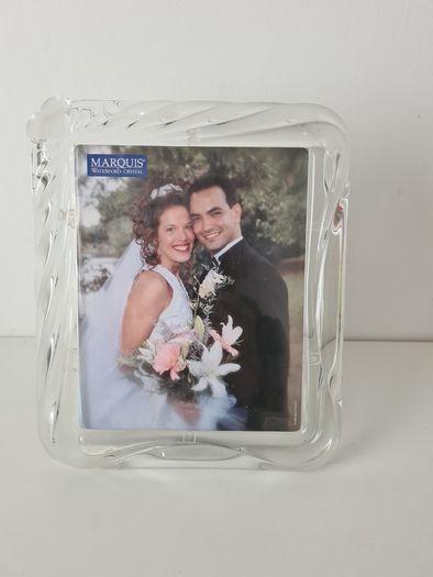 1 large original crystal Walther Glass Picture Frame Made in Germany
