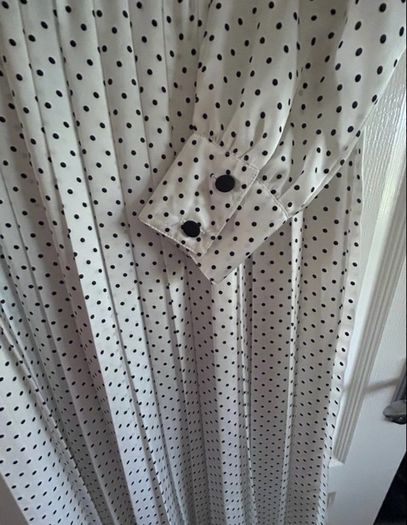 Savida Polka Dot Midi Dress Size Medium