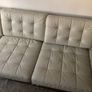 IKEA Landskrona two beige leather three-seat sofas Image 4