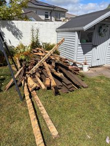old decking wood