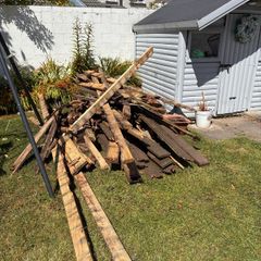 old decking wood