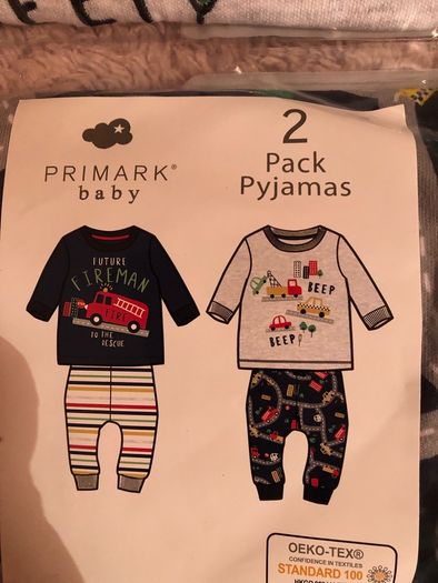 Brand new baby boys pyjamas, x2,  6-9 months