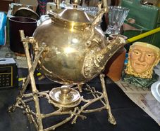 Antique Victorian Silver Spirit Kettle and Stand Hallmark in Photos
