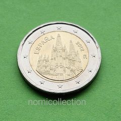 Spain 2012 year Uncirculated 2 Euro coin.