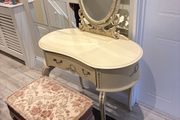 Vintage dressing table and a matching stool
