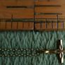 Vintage Gold Plated Cross Pendant and Chain L-10" Image 7