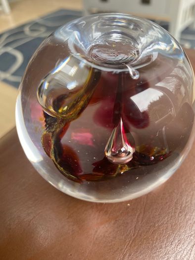 Vintage Glass paperweight
