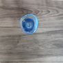 Vintage Glass Vase Blue 1960s Single Stem Blue Control Vase Image 3
